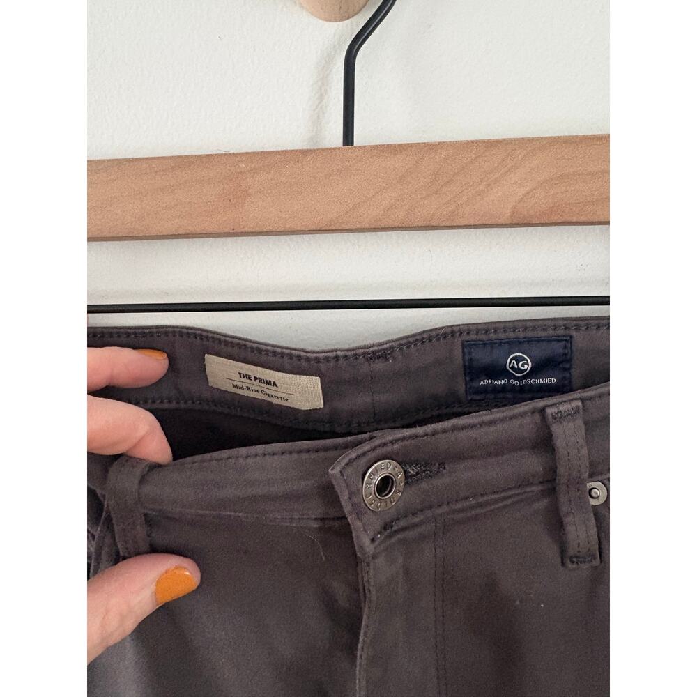 AG Adriano Goldschmeid Prime Mid Rise Cigarette Skinny Jeans Size 29 Gray - Picture 10 of 10